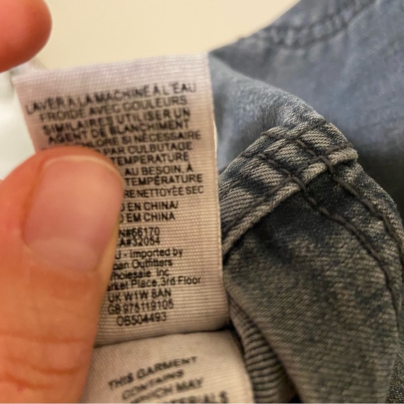 Free People Modern Femme Washed Grey Denim Mini Skirt 12 - Picture 12 of 12